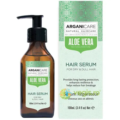 Ser Hidratant pentru Par Uscat si Lipsit de Stralucire cu Aloe Vera 100ml