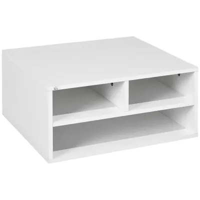 HOMCOM Suport pentru Imprimantă cu 2 Niveluri, 47x40x27.5 cm, Alb | Aosom Romania