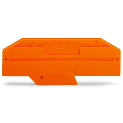 End plate; 2 mm thick; gray