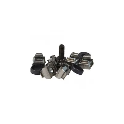 Set of cage nuts 9.5 mm (50) + plastic washers (50) + M6 screws (50)