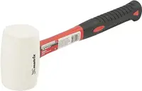Ciocan de cauciuc MTX - 225 g, mâner din fibră de sticlă, cauciuc alb