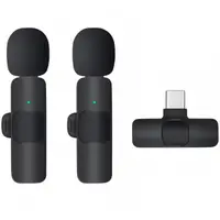 Lavaliera OEM K1, USB-C, Set 2 bucati, Neagra