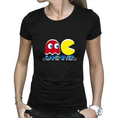 Tricou Dama Pac-Man Game Over - M