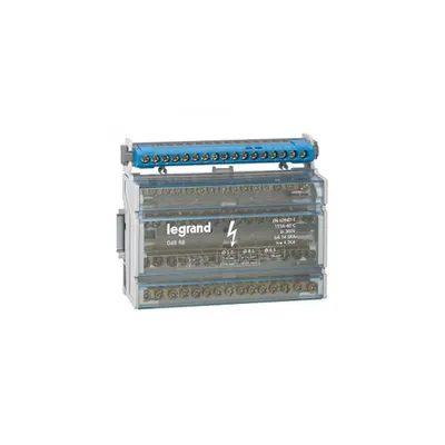 Monobloc modular distribution block - 4P - 125 A - 15 connections