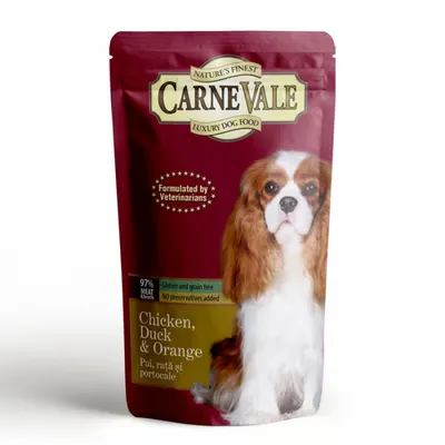 Hrana umeda pentru caini Carnevale cu pui rata 125 gr