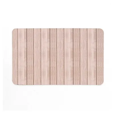 Covoraș de baie maro din cauciuc 50x80 cm Calista – douceur d'intérieur