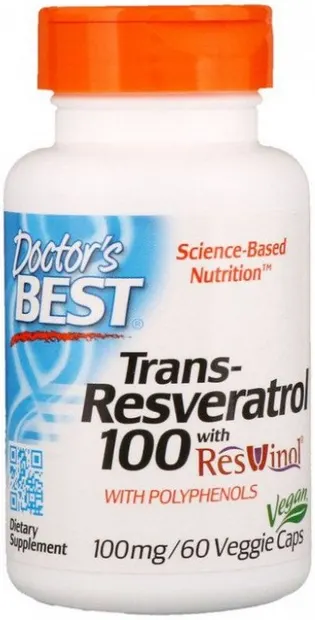 Trans-Resveratrol 100, 100 mg, 60 capsule, Doctor's Best