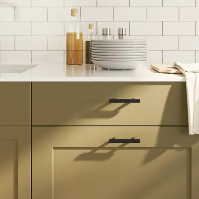 vidaXL Mânere de dulap, 10 buc., negru, centru orificiu 64 mm lungime totală 100 mm, oțel inoxidabil