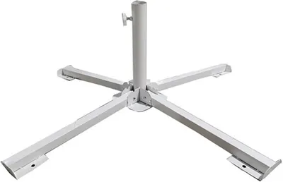 Bază pliabilă pentru umbrelă de grădină Muhler - B1001, 85 х 60 cm, alb
