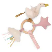 MOULIN ROTY Ring Rattle Swan jucărie zornăitoare 1 buc