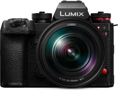 Cameră foto Panasonic - Lumix S1R II + Obiectiv S 24-105 f/4 Macro O.I.S.