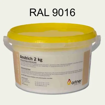 Vopsea termica pulbere 100°C - RAL9016 - Ortner