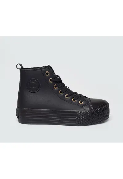 Tenisi flatform inalti - din piele ecologica
