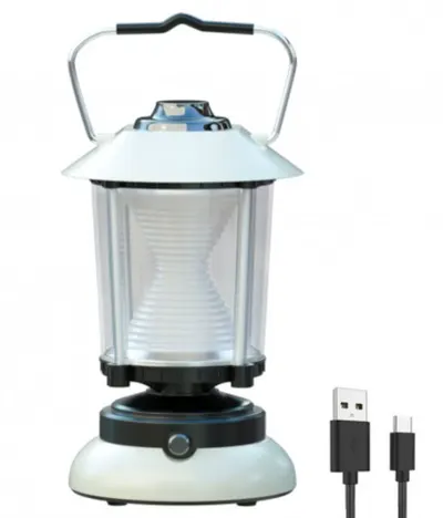Lampa camping LED Q ZD261 intensitate reglabila lumina calda si lumina rece