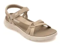 Sandale SKECHERS gri, GO WALK FLEX, din material textil