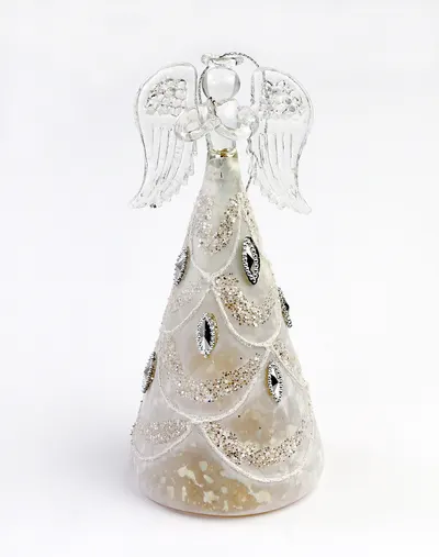 Decoratiune Craciun - Glass Angel with Light