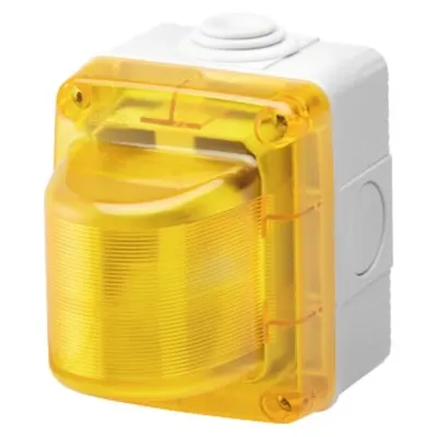 Electronic Flashlights - 25w - 230v - Yellow Diffusor - Ip55 - Grey Ral 7035