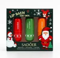Sadoer Set de Craciun 3 balsam de buze (cirese,avocado,miere) 3x3.8 g