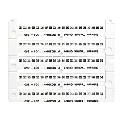 Marcaje pentru cleme şir TB şi ST, 301-350 (câte două)