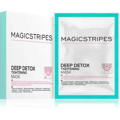 MAGICSTRIPES Deep Detox mască detoxifiantă cu efect de întărire 3 buc