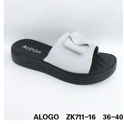 Papuci pentru Dama, Casual-eleganti, Talpa usoara, Piele ecologica Premium,Engross, 8buc/set, marimi 36-40, Gri