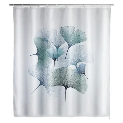 Perdea de baie lavabilă Wenko Ginkgo, 180 x 200 cm