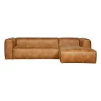 Colțar din piele reciclată WOOOD Bean, maro