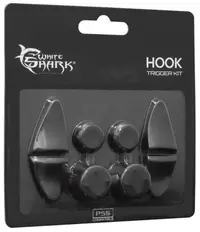 Set dopuri din silicon White Shark - Hook Trigger Kit, black (PS5)