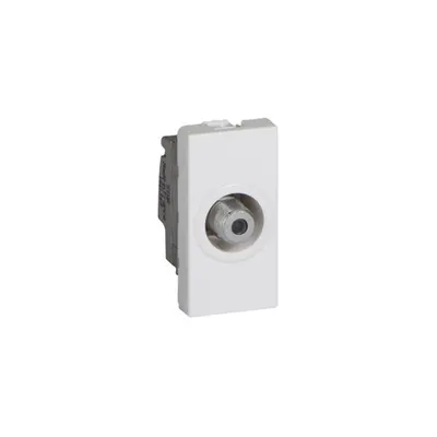 TV priza Mosaic - single type F - 1 module - alb