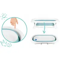 Cadita de baie cu dop de scurgere Ricokids albastru