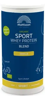 Organic Sport Whey Protein, vanilie, 450 g, Mattisson Healthstyle