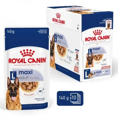 Set 10 buc x 140 gr Hrana umeda pentru caini Royal Canin Maxi Adult