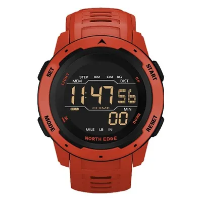North Edge Mars, Pedometru, Stil Militar, Army, Sport, Calorii, Rosu