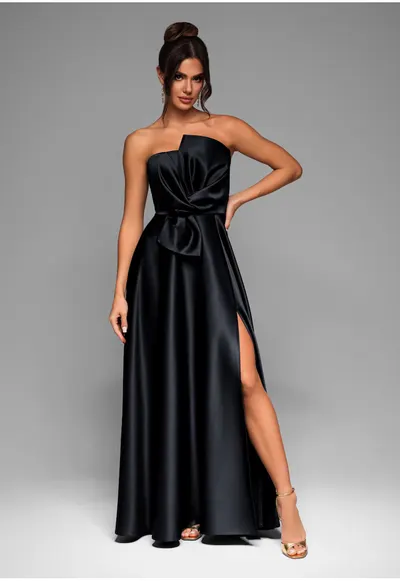 Rochie de seara Maxi LACRICA LA-OM-DLR004 - Negru