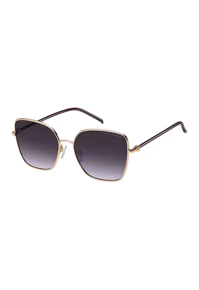 Ochelari de soare butterfly cu rama metalica - Auriu rose/Deep Purple