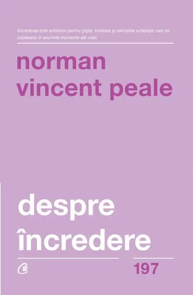 Despre încredere - Paperback brosat - Norman Vincent Peale