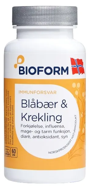 Blåbær & Krekling Formulă pentru sănătate celulară, 60 capsule, Bioform