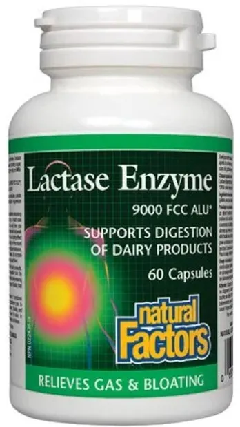 Lactase Enzyme, 250 mg, 60 capsule, Natural Factors