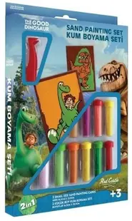 Set creativ de desen cu nisip Red Castle - Dinozaurul cel bun