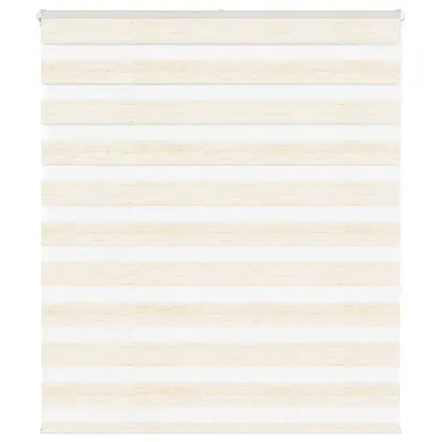 vidaXL Jaluzea tip zebra 130x150 cm lățime țesătură 125,9 cm poliester