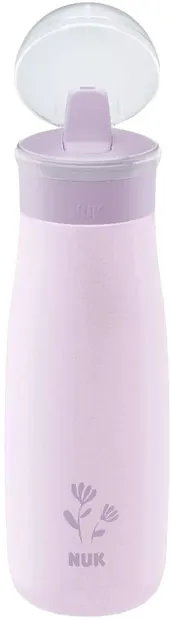 Bol Nuk - Mini-Me Flip Stainless,Floare, 500 ml