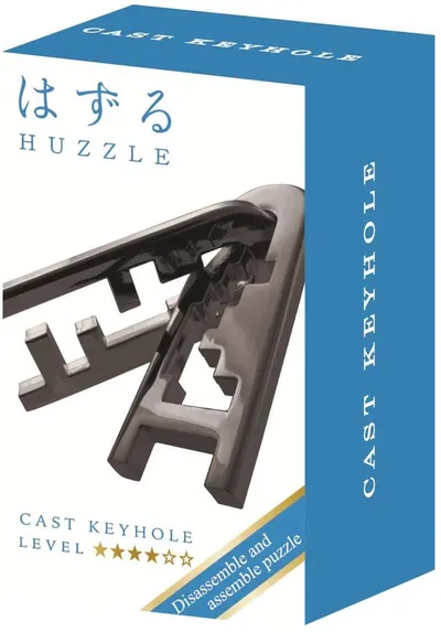 Puzzle logic metalic Hanayama - Mini Huzzle Cast Keyhole, black