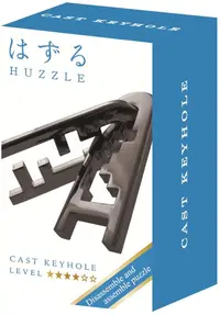Puzzle logic metalic Hanayama - Mini Huzzle Cast Keyhole, black