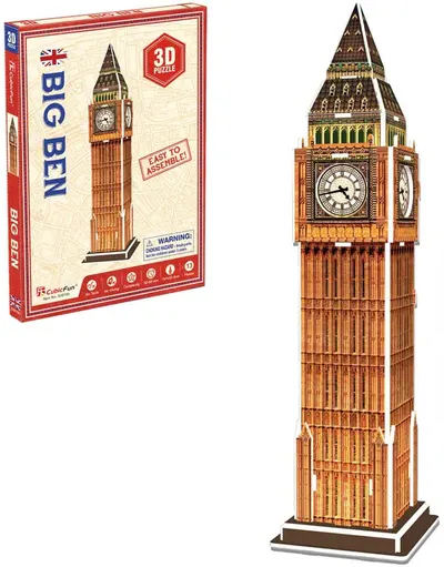 3D Puzzle CubicFun din 13 piese- Marele Ben