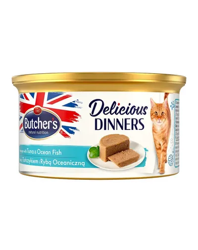 BUTCHER'S Classic Delicious Dinners mousse cu ton și pește 85 g