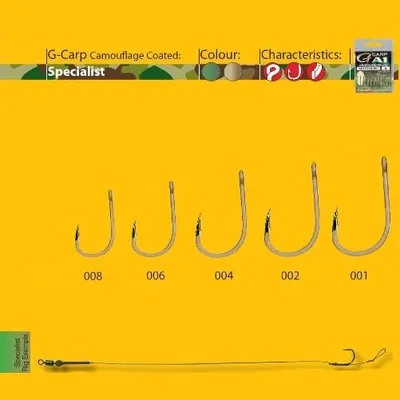Carlige Gamakatsu G-Carp A1 Sand Special, Nr 4, 10 Buc / Plic