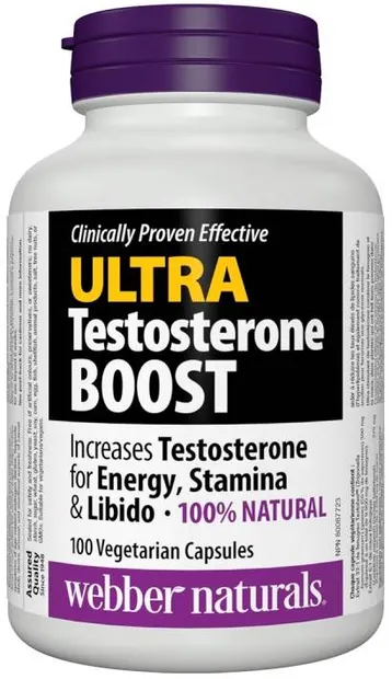 Ultra Testosterone Boost, 100 vege capsule, Webber Naturals