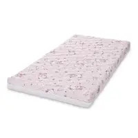 Saltea pat, 2 straturi cocos si spuma elastica, Lorelli Holiday, 60 x 120 x 10 cm, Pink Ballerina Bear