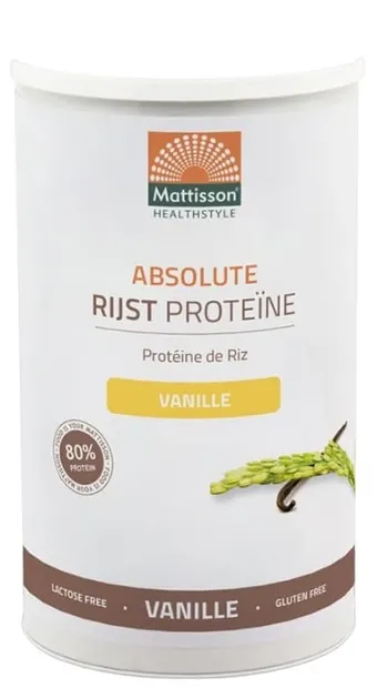 Absolute Rice Protein, vanilie, 500 g, Mattisson Healthstyle
