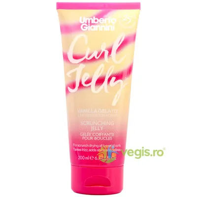Gel pentru Definirea Buclelor Curl Jelly Scrunching Vanilla Gelato 200ml